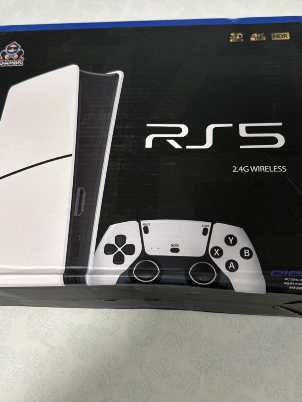 RS5 2.4G Wireless White Gaming Console with Controller